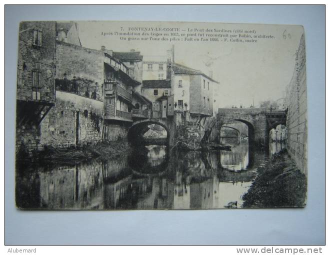 Fontenay Le Comte , Le Pont Des Sardines. - Fontenay Le Comte