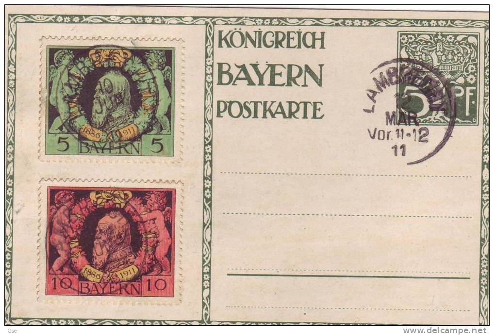 BAVIERA 1911 - Cartolina Postale - Postal  Stationery