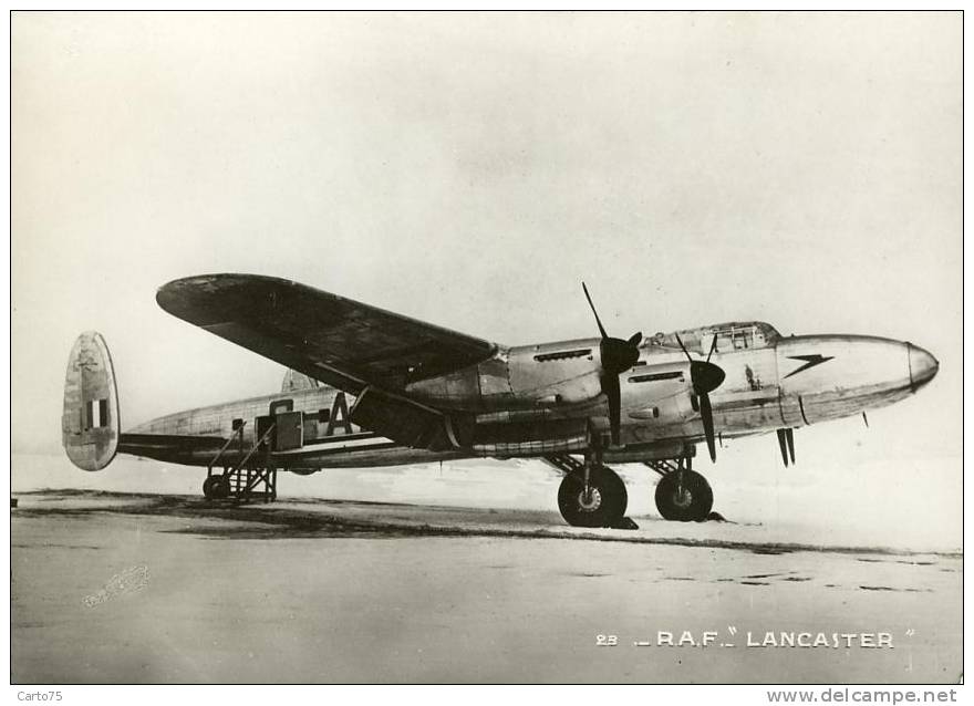 AVIATION - RAF Lancaster - 4 Moteurs Rolls-Royce - Guerre - Aviation Anglaise - 1939-1945: 2ème Guerre