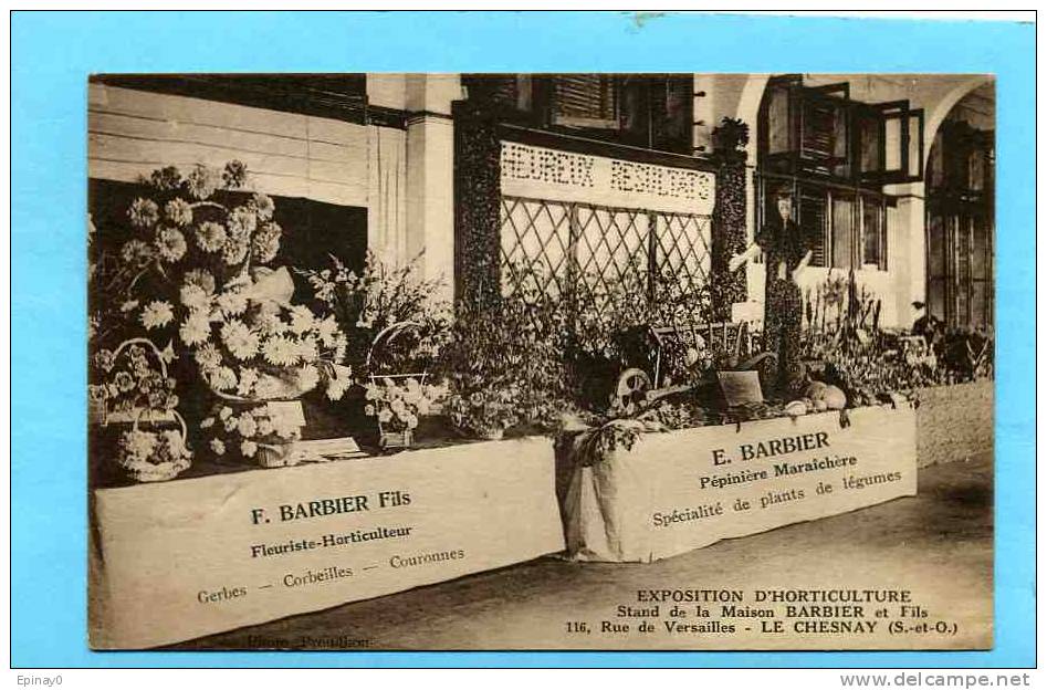 B - 78 - LE CHESNAY - éxposition D'horticulture - Stand F. Barbier - Le Chesnay