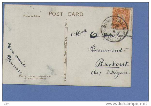 108 Op Kaart Met Sterstempel (Relais) * MUNCKZWALM * - 1912 Pellens