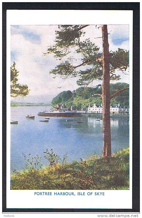 Portree Harbour And Mail Boat Isle Of Skye Scotland Postcard  - Ref A66 - Inverness-shire