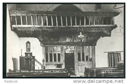 Real Photo Postcard The Screen St Eilian Church Llaneilian Anglesey Wales - Ref A68 - Anglesey