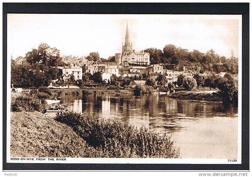 Good Postcard Ross-on-Wye From The River Hereford Herefordshire  - Ref A74 - Herefordshire