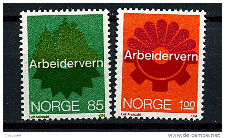 Norvège ** N° 641/642 - Sécurité Au Travail - Nuovi