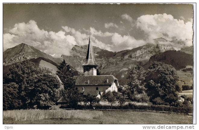 AESCHI Kirche Mit Morgenberghorn - Aeschi Bei Spiez