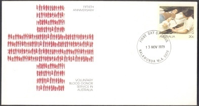 Australia 1979 PSE - Health - Blood Donor Service - Enteros Postales