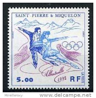 SPORT / PATINAGE /  COUPLE / JEUX OKYMPIQUES ALBERTVILLE 1992  /  SAINT PIERRE ET MIQUELON - Pattinaggio Artistico