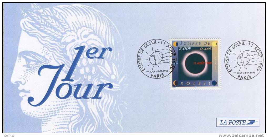 1999 CARTE 1° JOUR ECLISPE DE SOLEIL - Unclassified