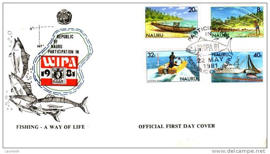 Premier Jour De L´Ile De Nauru - Island Of Nauru FDC - WIPA 1981 - Nauru