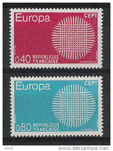 France - Europa  1970 -  YT  1637 Et 1638  Neufs**  -  Parfait état - 1970