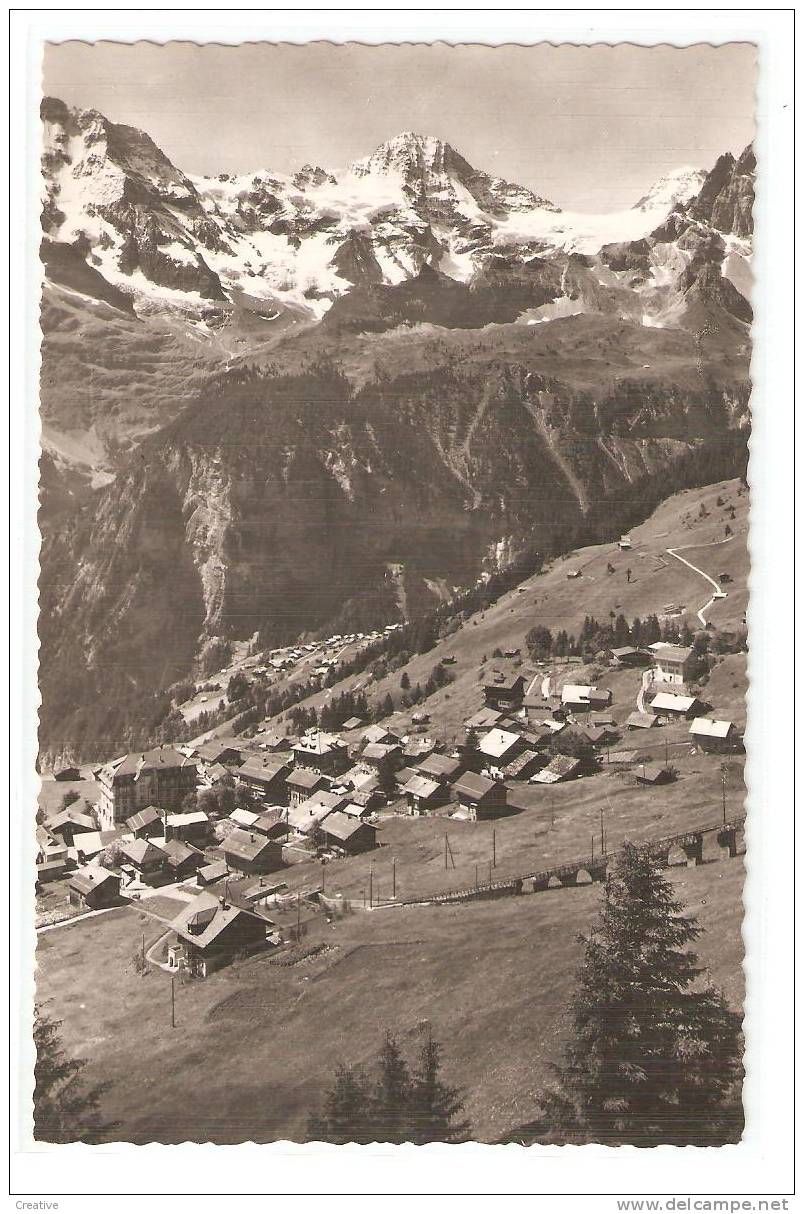 Mürren .Breithorn,Wetterlücke,Tschingelhorn - Mürren