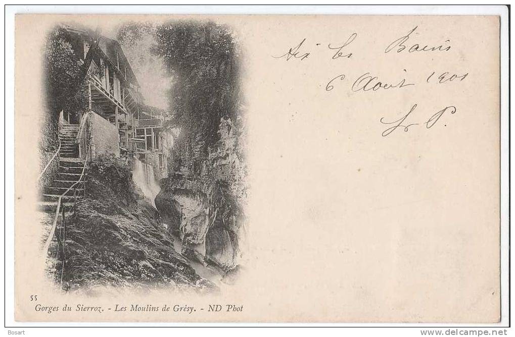 CPA France 73.Gorges Du Sierroz.-Les Moulins De Grésy.ND.55 - Gresy Sur Aix