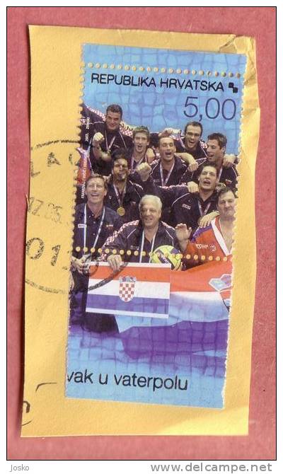 WATER POLO ( Croatia Stamp On Paper ) * Water-polo - Wasserball - Waterpolo - Pallanuoto - Waterpolo