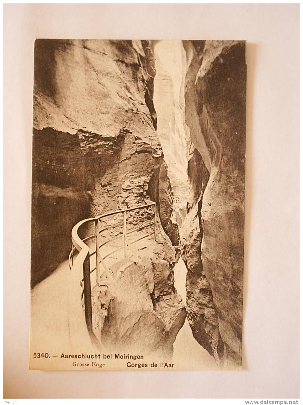 AARESCHLUCHT BEI MEIRINGEN Gorges De L' Aar -   Suisse    1910´s  VF  D21446 - Meiringen