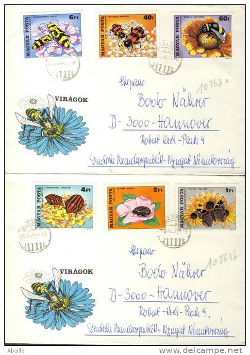 10.868  2   LETTRES  HONGRIE - Abeilles