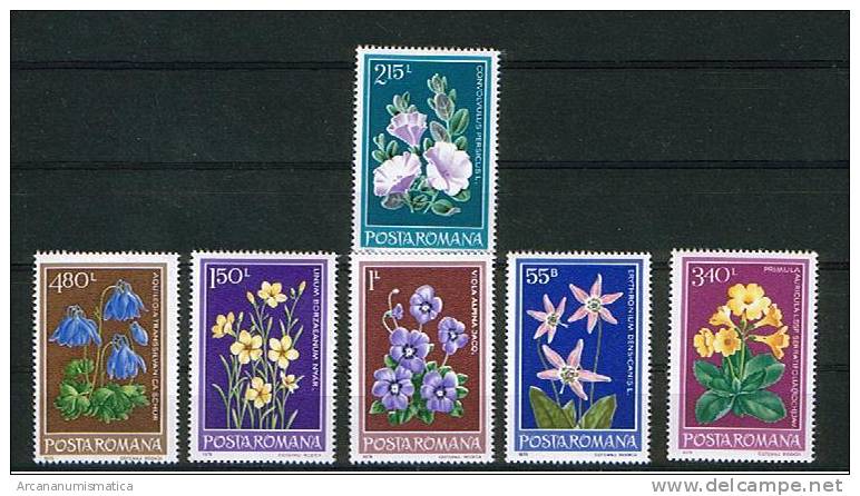 ROMANIA/RUMANIA  1.979  Y&t 3157/62  Serie Completa  FLORES    SDL-43 - Lotes & Colecciones