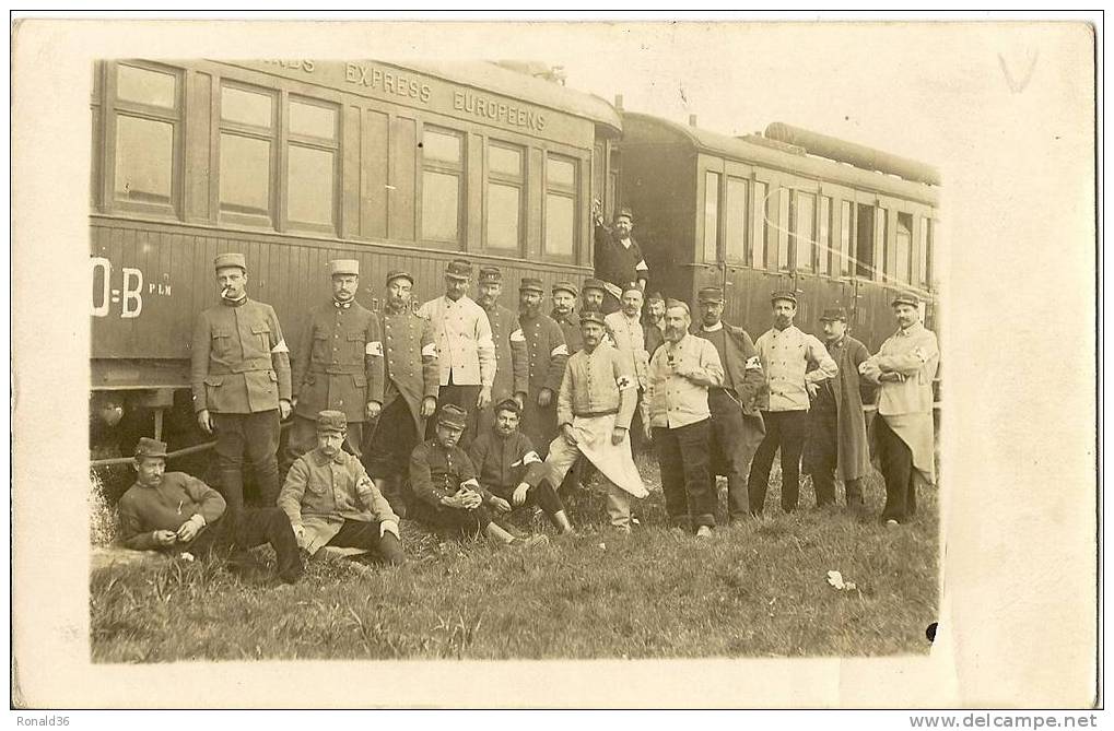 Cpp CROIX ROUGE ( Militaire Train Sanitaire Express Europeens ) Soldat  Infirmier Docteur ( Wagons Hopital Pour Bléssés) - Rotes Kreuz