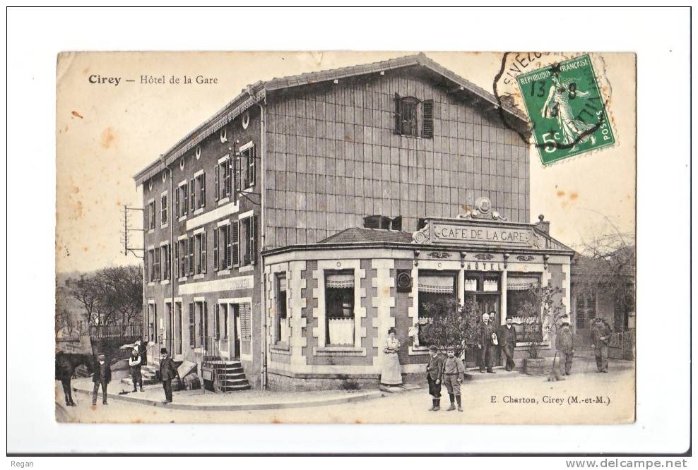 CPA---54--Cirey Sur Vezouze ----CAFE De La GARE - Cirey Sur Vezouze