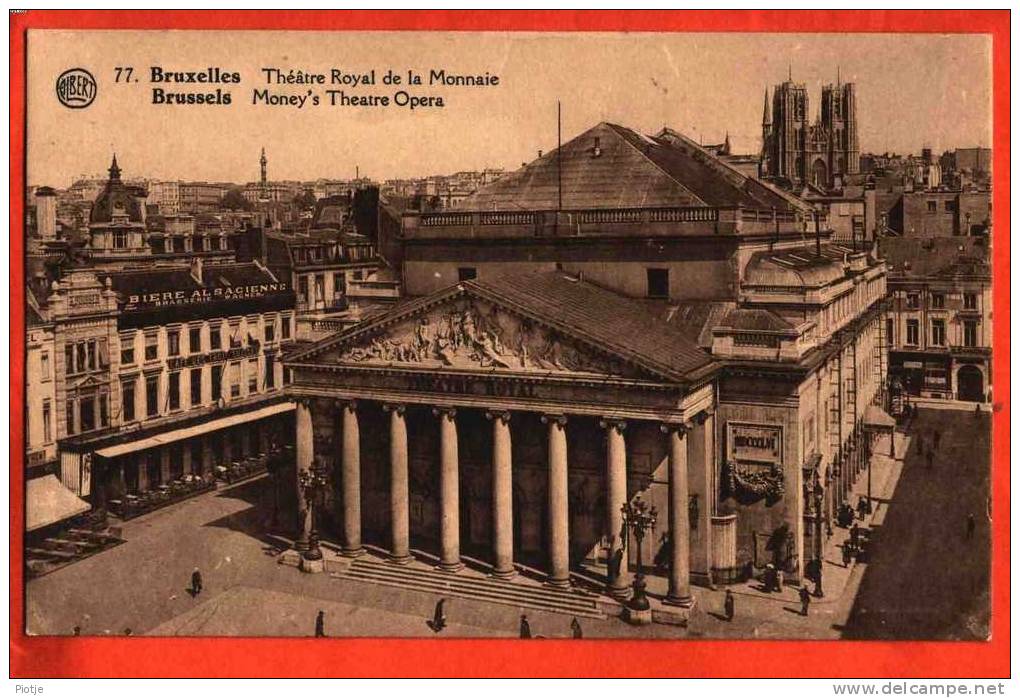 * Brussel - Bruxelles - Brussels * (Albert Nr. 77) Théâtre Royal De La Monnaie, Money's Theatre Opera, Brasserie Wagner - Cafés, Hoteles, Restaurantes