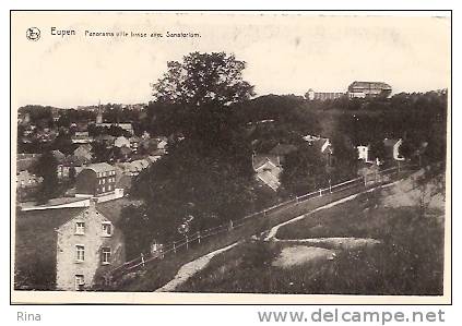 Eupen  Panorama Ville Basse Avec Sanatorium  Edit.:L.Franssen,Membach Nels - Eupen