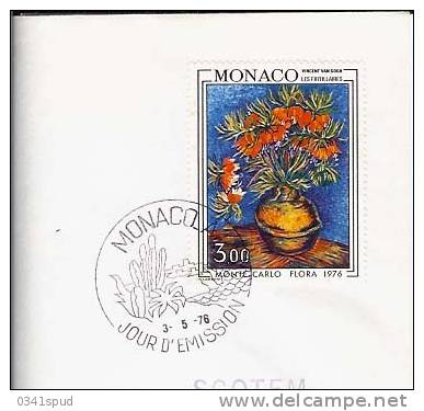 1976 Monaco FDC  Van Gogh   Peinture Pittura Painting Impressionisme Sur Enveloppe - Impressionisme