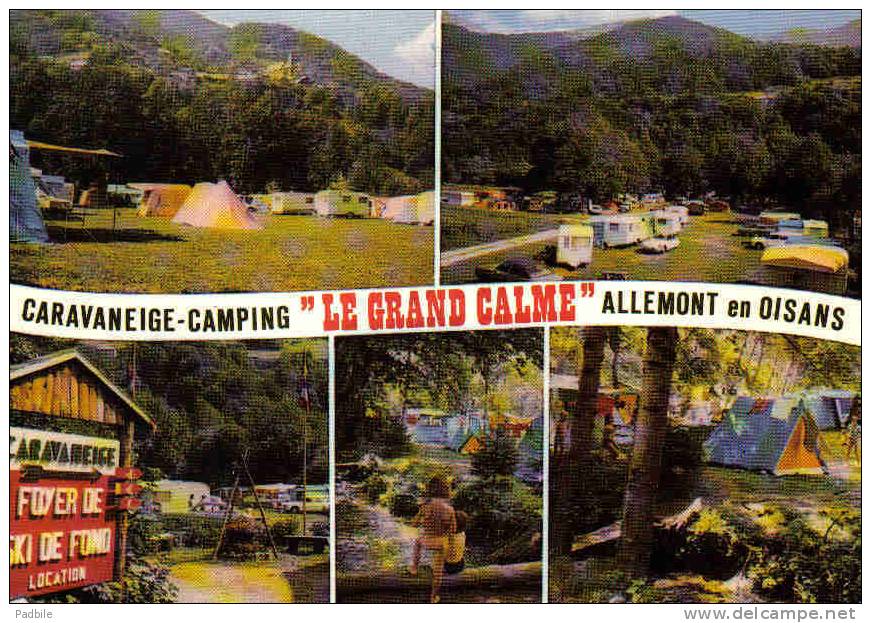 Carte Postale 38. Allemont-en-Oisans "Le Grand Calme"  Caravaning Trés Beau Plan - Allemont