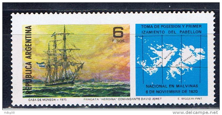 RA+ Argentinien 1976 Mi 1268** Malwinen-Inseln - Nuevos