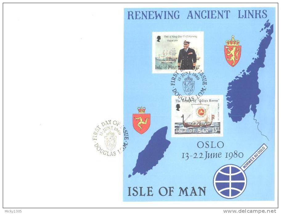 Insel Man / Isle Of Man - Block 4 / Miniature Sheet -  FDC (#026) ## - Maritime