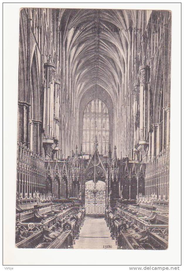 WESTMINSTER ABBEY, Choir West. 1932. - Westminster Abbey