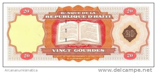 HAITI  20  GOURDES  2001(2007)  SC/UNC/PLANCHA    DL-5718i - Haïti