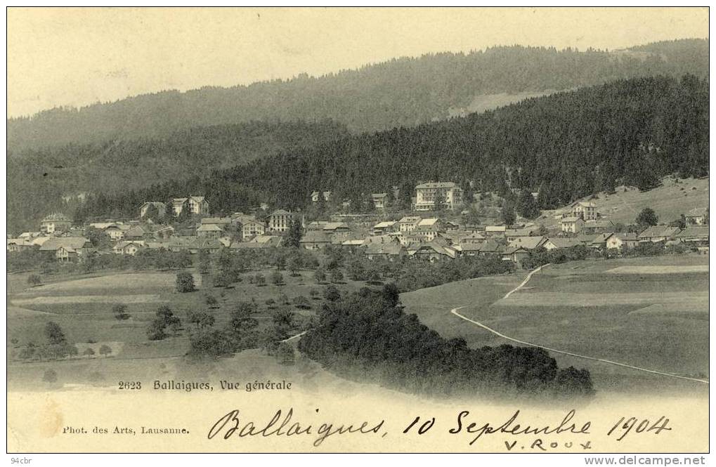 CPA (SUISSE) BALLAIGUES  Vue Generale - Ballaigues