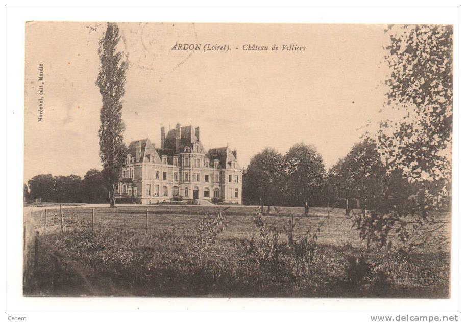 ARDON 45 CHATEAU DE VILLIERS - Pithiviers