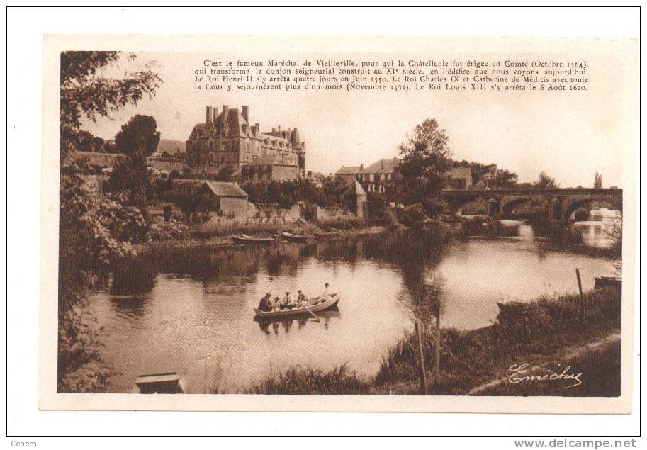 DURTAL 49 LE CHATEAU ET LE PONT Carte Souple Edit. Maurice Chrétien - Durtal