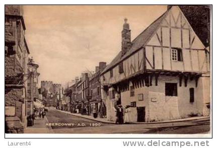 Old England Postcard - Carte Ancienne De Grande Bretagne - Aberconwy - Caernarvonshire