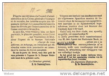 B031/   BELGIEN - Dienstkarte 1894 Aus Audenarde - Sonstige & Ohne Zuordnung