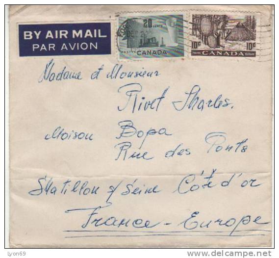 LETTRE PAR AVION - Cartas & Documentos