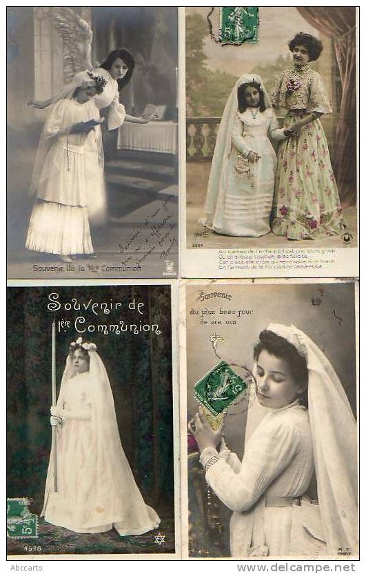 COMMUNION ..RELIGION... JEUNESSE...1 Lot De 7 Cartes - Communie