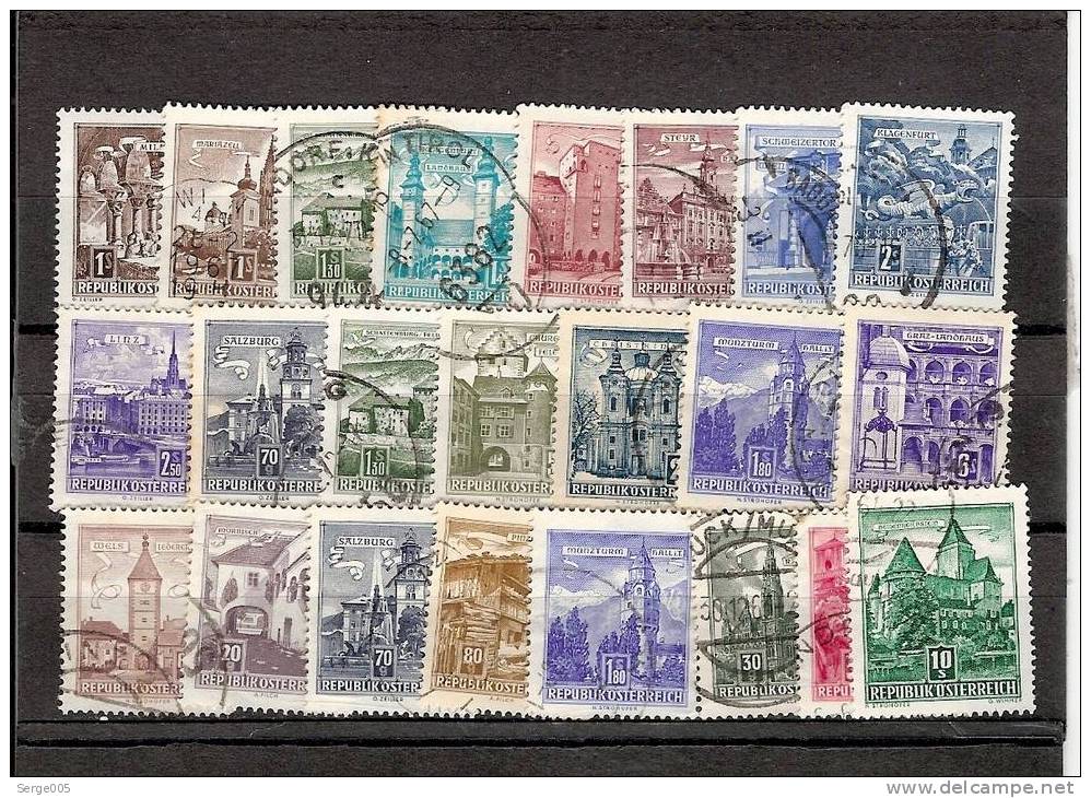 AUTRICHE  VENTE No  8 /   25.31     UNE  SELECTION DE TIMBRES - Gebraucht