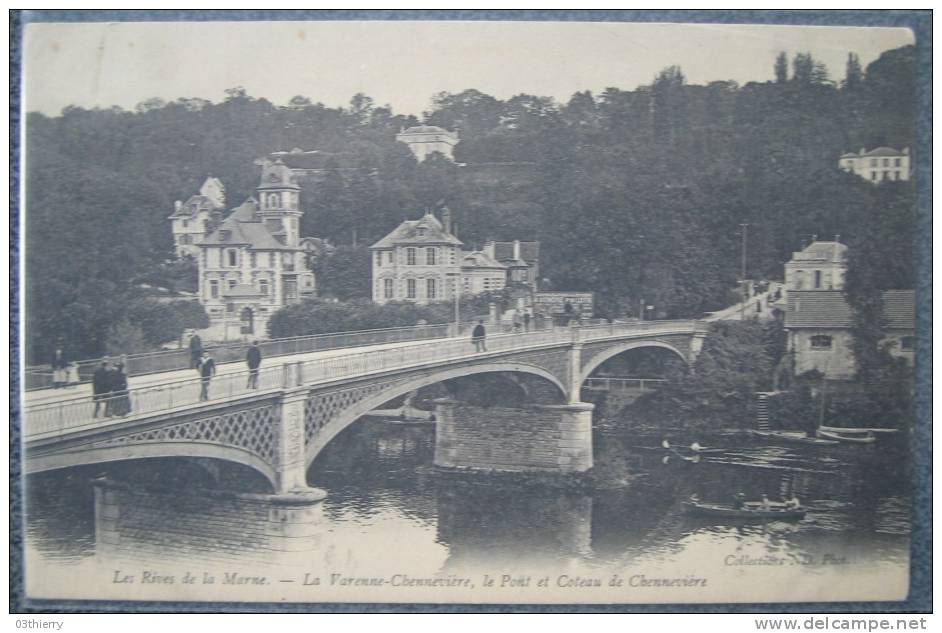 CPA 94-LA VARENNE CHENEVRIERE-LE PONT ET COTEAU DE CHENEVRIERE- - Chennevieres Sur Marne