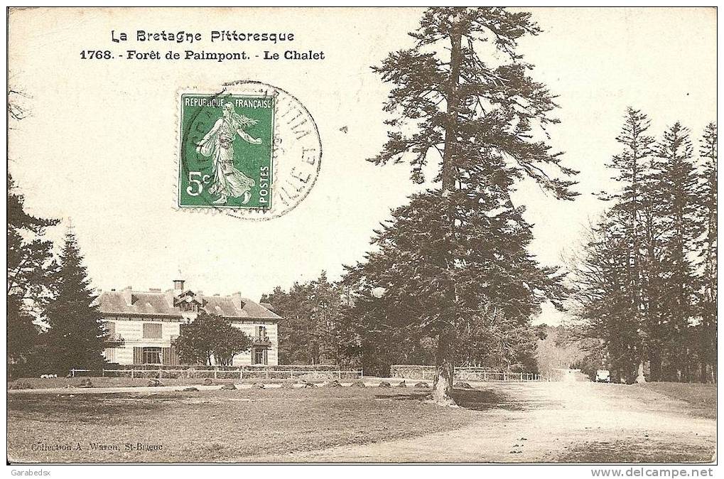 CPA De La Forêt De Paimpont - Le Chalet. - Paimpont