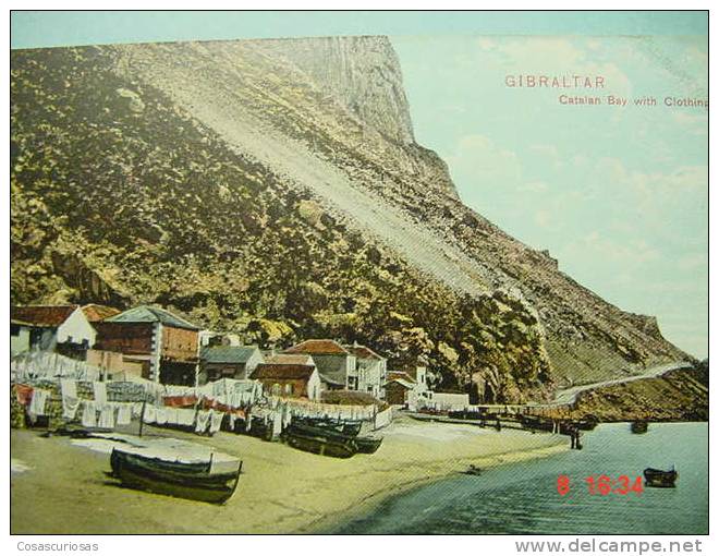 5730 GIBRALTAR  CATALAN BAY  -  AÑOS / YEARS / ANNI 1910 - Gibilterra