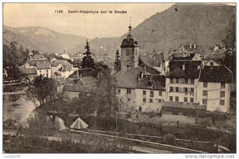 25 / SAINT HIPPOLYTE SUR LE DOUBS / EDIT ELD 1196 - Saint Hippolyte