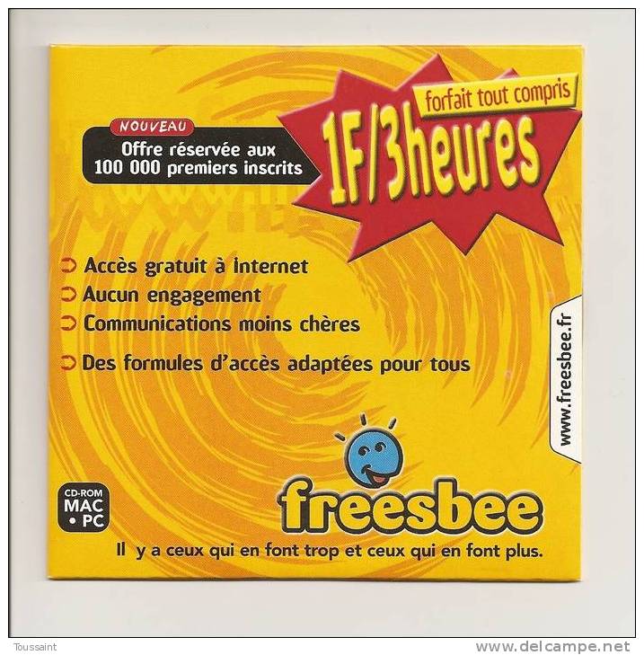 FREESBEE: Forfait Tout Compris 1 Franc / 3 Heures (08-1705) - Internetanschluss-Sets