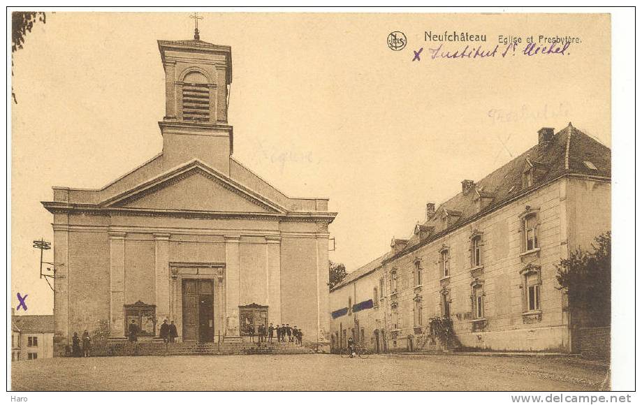 NEUFCHATEAU - Eglise Et Presbytère (1027) - Neufchateau