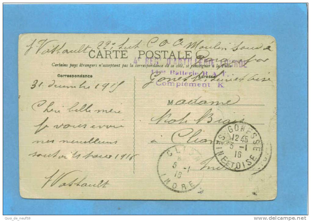 BF 9501 TOP RARE CARTE TOILEE DE GARGES LES GONESSES  RUELLE DES LAVOIRS ANIMEE BROUETTE 1916 - Garges Les Gonesses