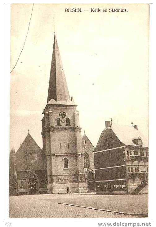 Bilzen : Kerk En Stadhuis - Bilzen