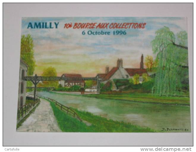 (138) -1- Carte Postale Sur 10 éme Bourse Aux Collections D Amilly Soldée Plis - Amilly