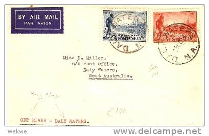 AUS277 / Victoria Jubilee-Flug Ord River-Daly Waters,1934 - Storia Postale