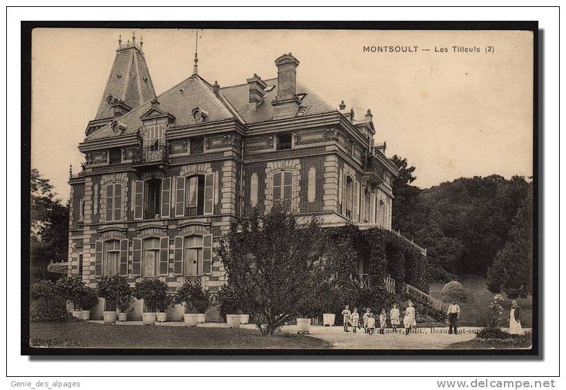 95 MONTSOULT, Les Tilleuls, Animée, Ed Frémont, Dos Div Vierge, Taché - Montsoult